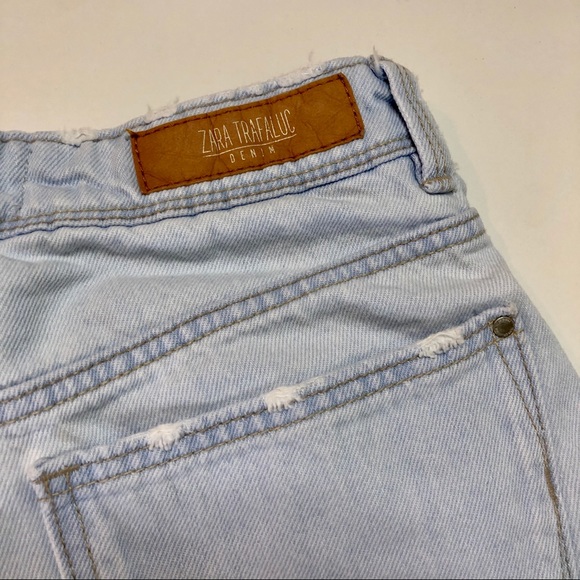 NWOT Zara High Rise Distressed Cutoff Jean Shorts - Picture 5 of 9